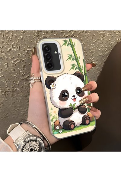 Hontinga Samsung Galaxy A26 Compatible Silicone Edge Hard Back Case Couple Ph...