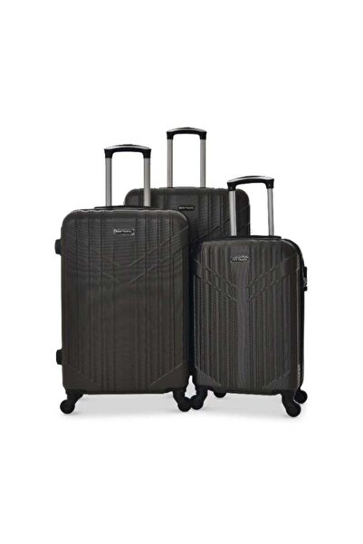 New Travel 3-Piece Trolley Luggage Set, Hard ABS Shell, 360° Spinner Wheels, ...