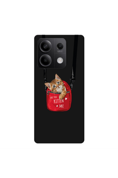 Other Xiaomi Redmi Note 13 5G Kitten Me Black Colored Silicone TPU Θήκη