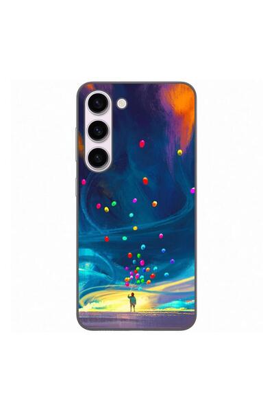 OEM Θήκη συμβατή με Samsung Galaxy S23 από σιλικόνη gel TPU με σχέδιο Μπαλόνι...