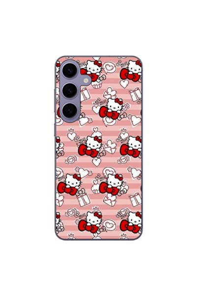 OEM Θήκη συμβατή με Samsung Galaxy S24 Plus από Σιλικόνη Gel TPU με ροζ σχέδι...