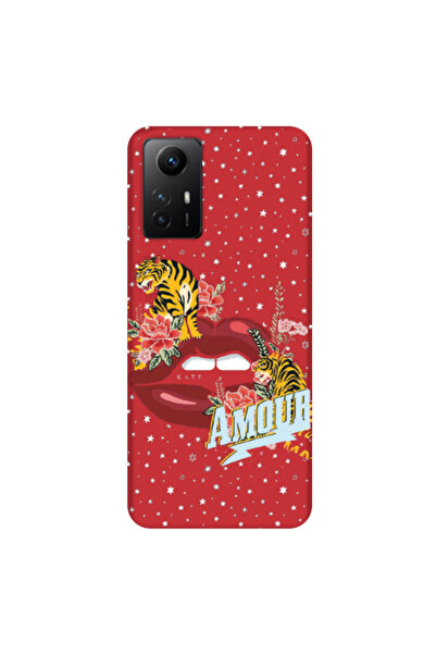Other Xiaomi Redmi Note 12s Amour Red Colored Silicone TPU Θήκη