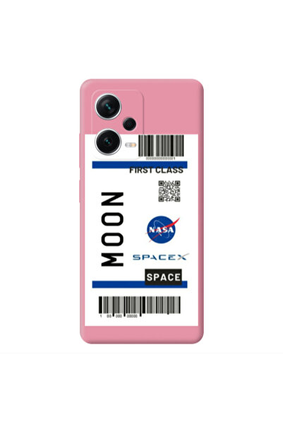 Other Xiaomi Poco X5 Moon spacex Pink Colored Silicone TPU Θήκη