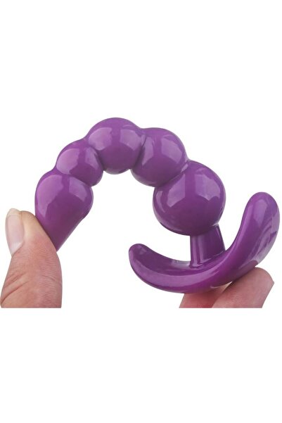 Sensvia Mor Silikon Anal Plug Seti – Kademeli Boyutlarda Anal Alıştırma ve Genişletici Tıkaç Seti