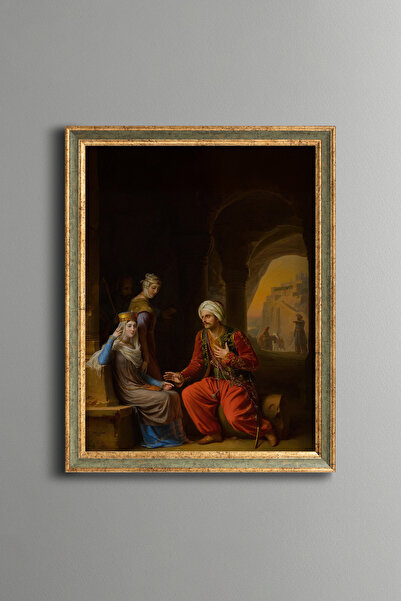 epiqart إليانور من غين مع سلطان إيكونيا - لوحة بنمط عتيق - نموذج رفيع - مصنوع...
