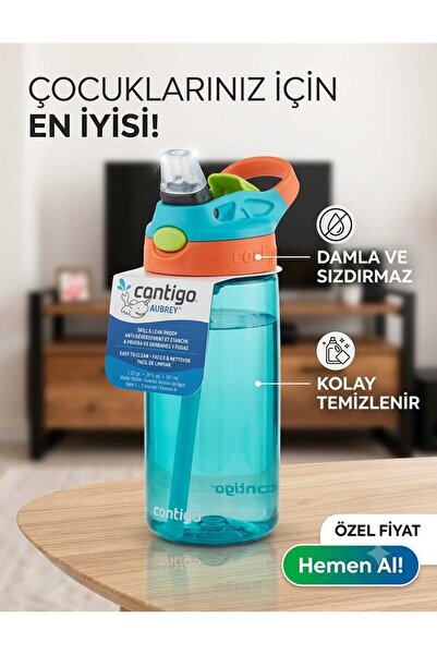 IRMAK HOME contigo Gökkuşağı pipetli suluk