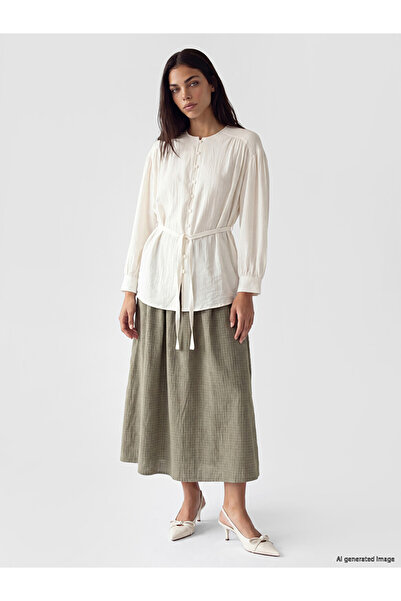 LC Waikiki Women's Krinkle Shirt Tunic