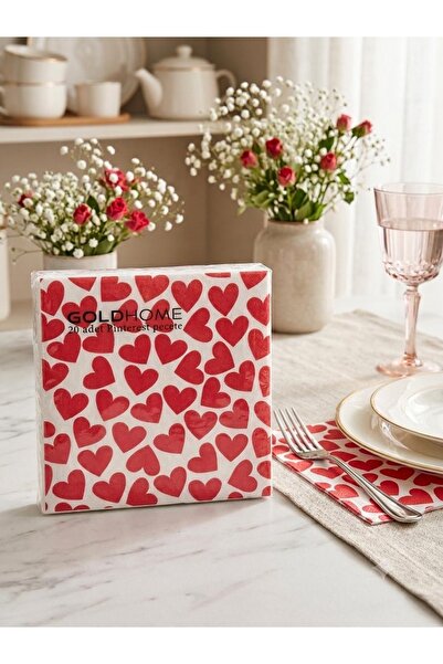 METE MUM PİNTEREST DESENLİ DEKORATİF KAĞIT PEÇETE 33X33 CM - 20'Lİ PAKET - SO...