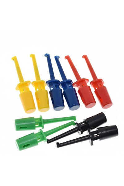 Generic Mini IC Test Hook Clips – Σετ 10 τεμαχίων (πολύχρωμα)