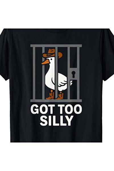 2mcup تي شيرت بتصميم ميم مضحك من Got Too Silly Cowboy Goose