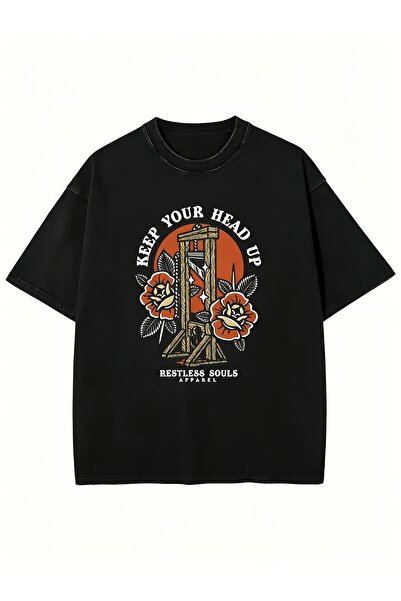 23 nisan Round-Neck T-Shirt with Jam Jar And Faith-Themed Print, in Soothing ...