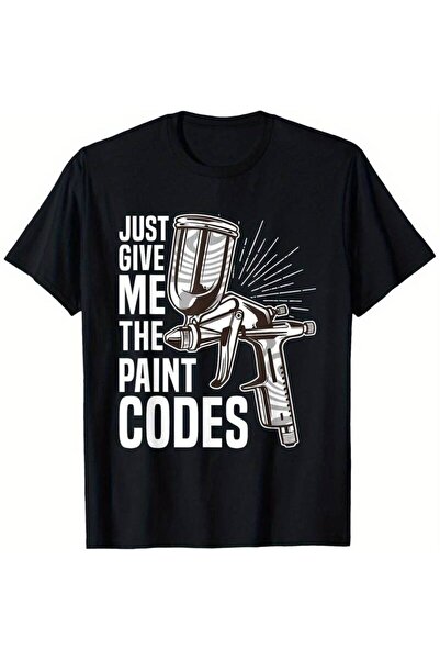 17 seramik Men's Auto Painter T-Shirt, with "Just give me the code" - 100% 22...