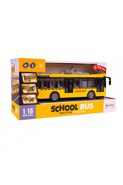 MalPlay Autobuz interactiv pentru copii School Bus, cu sunete si lumini, scar...