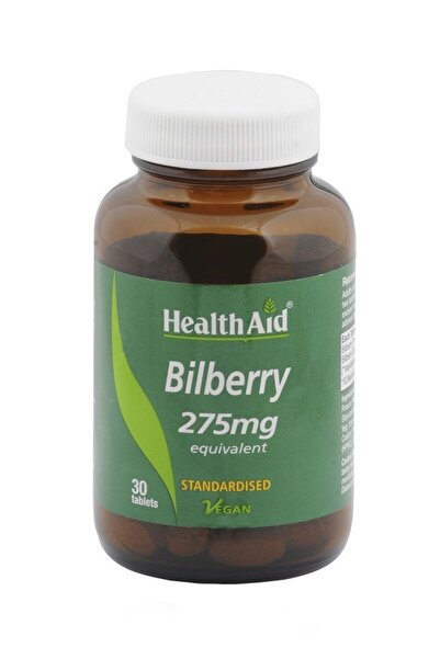 Health Aid Bilberry 275mg, Ιδανικό βότανο για τα μάτια, 30 tabs
