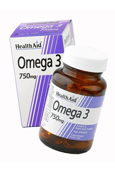 Health Aid Omega-3 750mg Πολυακόρεστα Λιπαρά Οξέα Ωμέγα 3 (EPA &amp; DHA), 30...