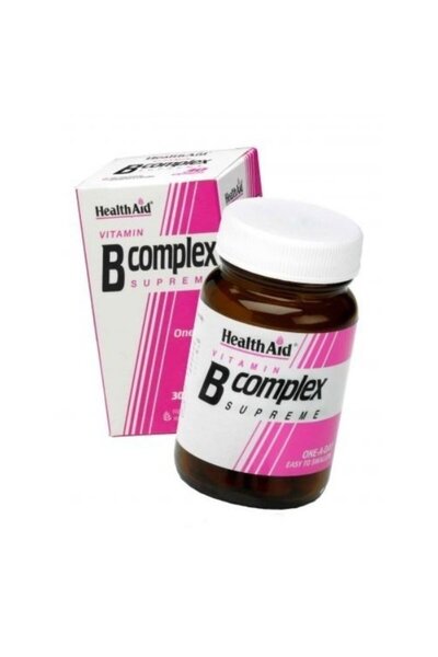 Health Aid Viitamin B Complex Supreme, Σύμπλεγμα βιταμινών Β, 30 caps