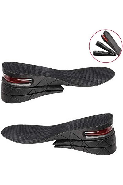 Arabest 1 Pair Height Increasing Shoe Insole, 6 cm Adjustable 3 Layer Orthoti...