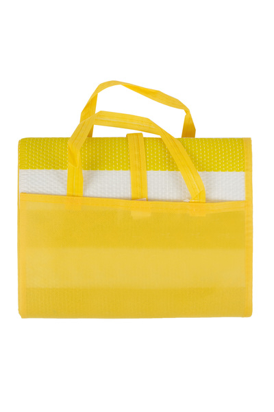 Bestchoice Beach Mat Yellow Zebra Pattern Padded Portable System 90*180 cm
