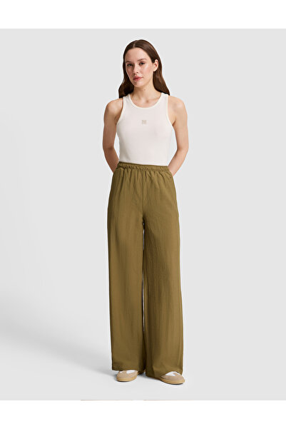 Pierre Cardin Khaki Loose Fit Canvas Trousers 50321265-Vr027