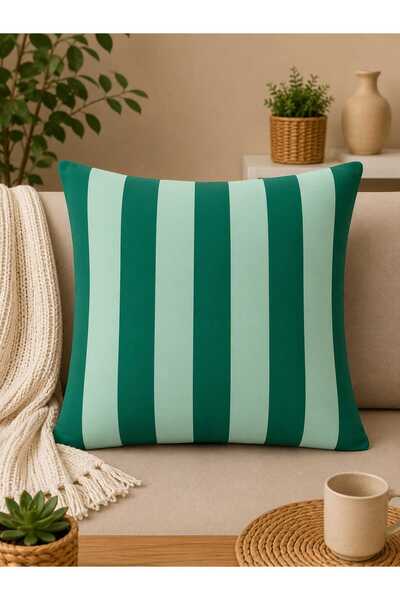 Sakallı Modern Striped Decorative Throw Pillow Cover – Minimal Design