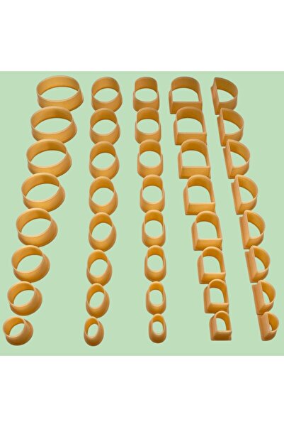 AKTASTORE Polymer Clay Basic Simple Cutters Set 40 Pieces Model105