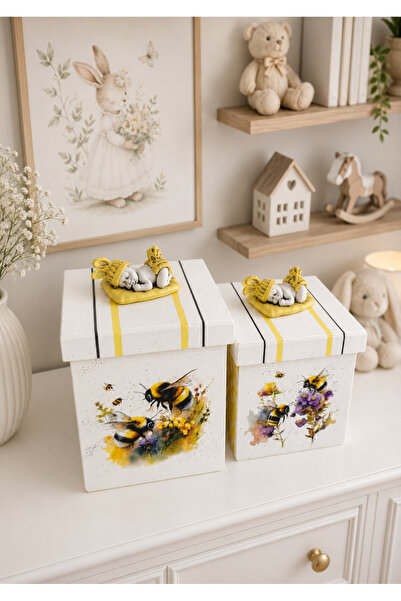 IremTasarimAtolyesi Baby Kids Room Box Set 2-Piece Organizer Special Design