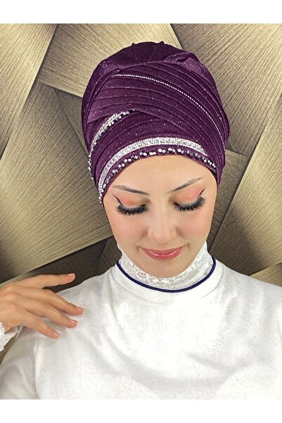 BUTİKAMBAR شال بون من حجر الكريستال لفساتين السهرة