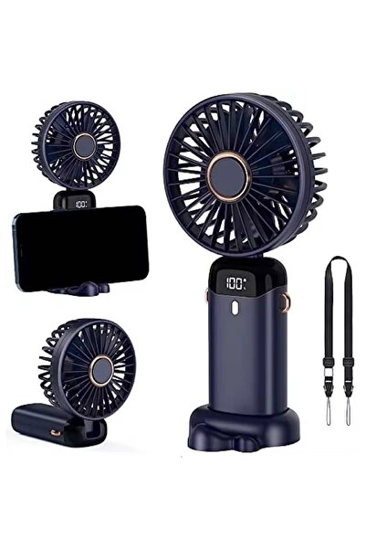 MeK Fine Mini Ventilator Portabil Reincarcabil,Display LED Incarcre USB,5 Vit...