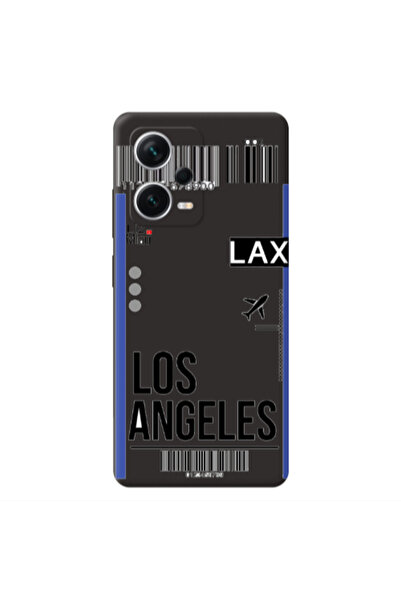 Other Xiaomi Poco X5 Los angeles Black Colored Silicone TPU Θήκη