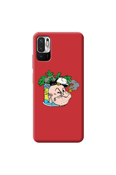 Other Xiaomi Redmi Note 10 Pro 5G Popeye Red Colored Silicone TPU Θήκη