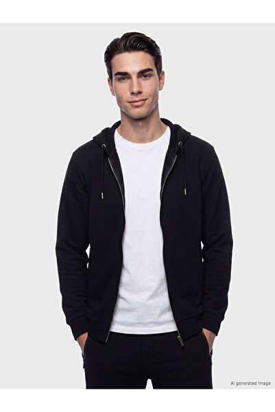 LC Waikiki Peak New Season Hooded Men's Zippered Sweatshirt