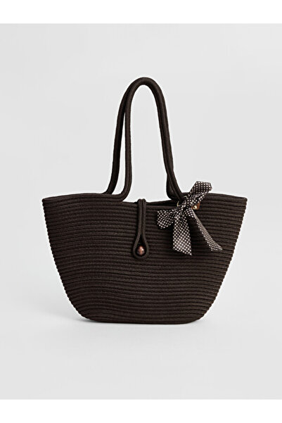 LC Waikiki Rmz Gi̇yi̇m Farkiyla Women's Shoulder Bag with Bow Detail