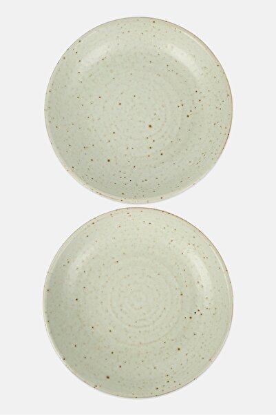 Medici 2 Pieces Textured Terracotta Dinner Bowl Set, Sage Green