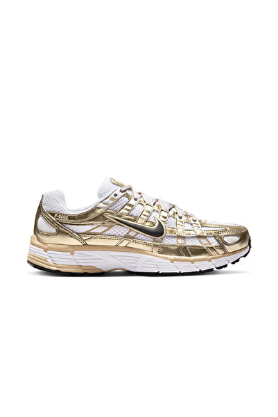 Nike P-6000 Retro Koşu Tasarımlı Günlük Spor Ayakkabı Beyaz / Metalik Altın /...