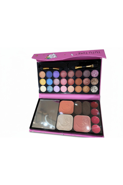 TUTU TIME Multi-Function Pink Makeup Set Box Eyeshadow Blush Highlighter Lips...