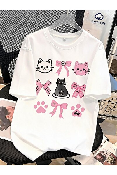 23 nisan A Printed Design Featuring Heart Bow in Pink Graffiti Style, Made fr...
