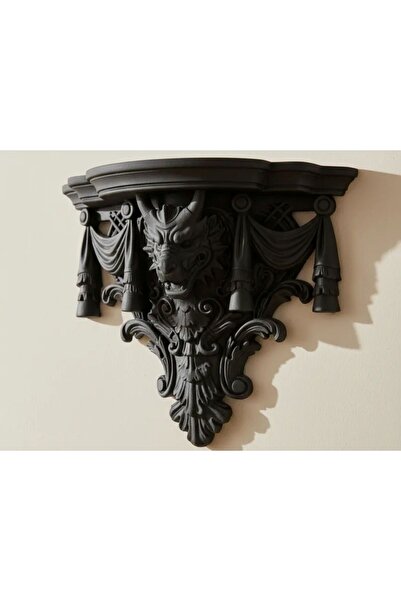 noktalabs Baroque Dragon Shelf: The Winged Guardian-Dekoratif Ejderha Figürlü...