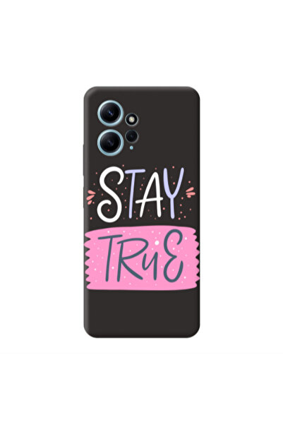 Other Xiaomi Redmi Note 12 4G Stay True Black Colored Silicone TPU Θήκη