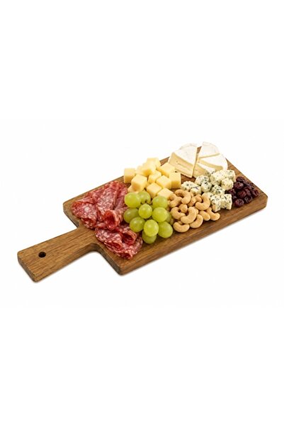 OEM Tavă din lemn cu mâner, pentru servire, 29 x 14 x 1.5 CM