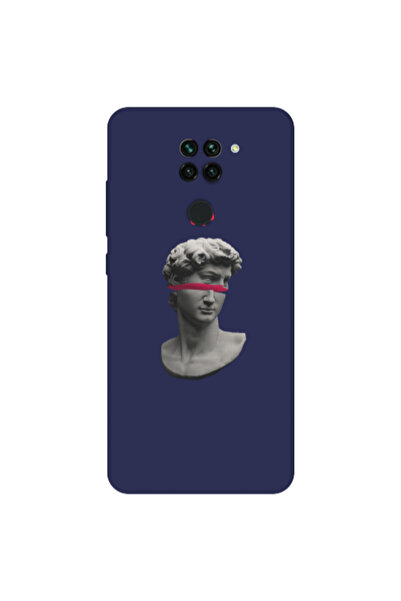 Other Xiaomi Redmi Note 9 Half statue Dark blue Colored Silicone TPU Θήκη