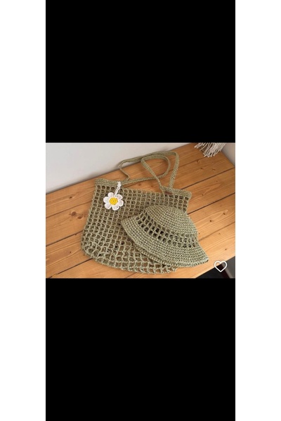ARTTMACRAME Straw Bag Hat Set |   Summer Beach Bag Women's Accessory Set