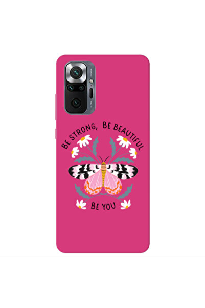 Other Xiaomi Redmi Note 10 Pro 4G Be Strong Fuchsia Colored Silicone TPU Θήκη
