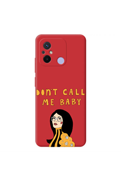 Other Xiaomi Redmi 12C Call me baby Red Colored Silicone TPU Θήκη