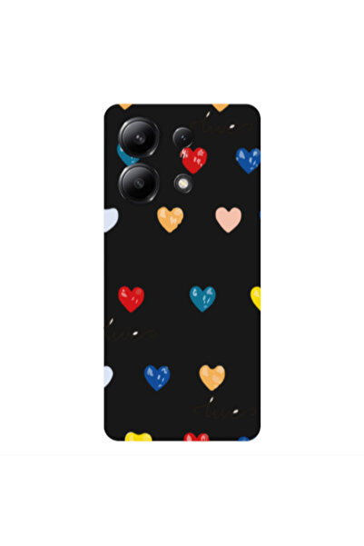 Other Xiaomi Redmi Note 13 4G Heart Lives Black Colored Silicone TPU Θήκη