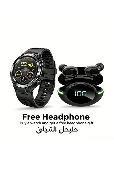AOLON Smart Watch Military Grade Fitness Tracker with Arabic & Multi-Language...