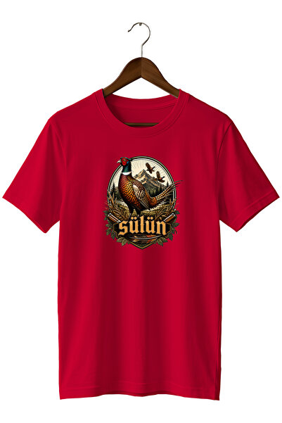 WİDİ Exclusive Hunter Collection T-Shirt with Pheasant Illustration
