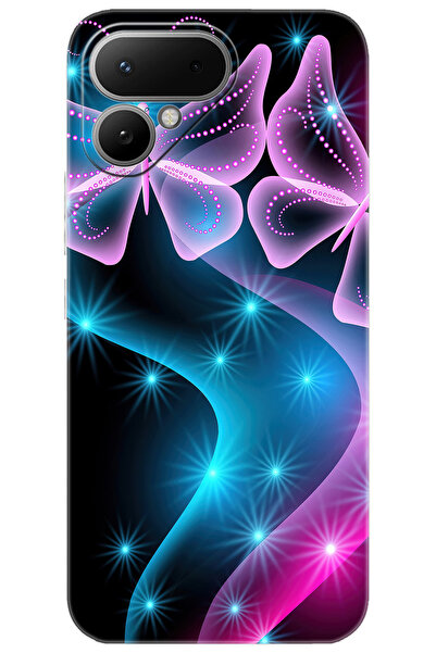 TECNO Pova Curve 2 5G (LK7k) Uyumlu Kılıf Desen Baskılı Silikon Kelebek Dalga...