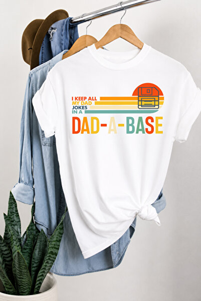 Auryne Jewelry Unisex Oversize Funny Dad Joke T-Shirt for Fathers 100% Organi...