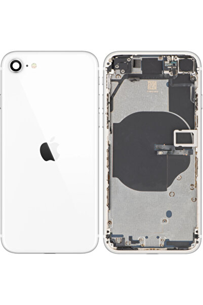 Apple Капак на батерията за iPhone SE (2022), със среден корпус, бял (Starlig...