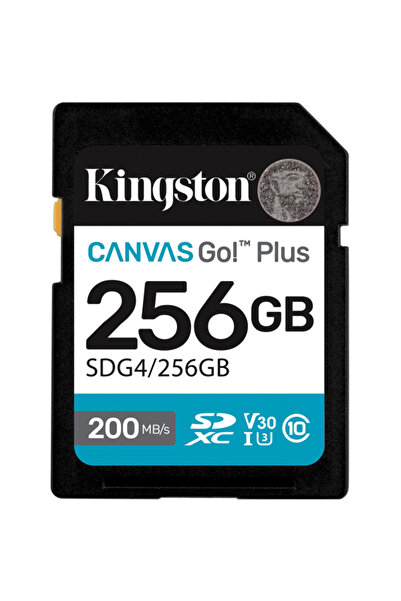 Kingston Canvas Go Plus Κάρτα Μνήμης SDXC, 256Gb, Class 10/ UHS-1 U3 SDG4/256GB